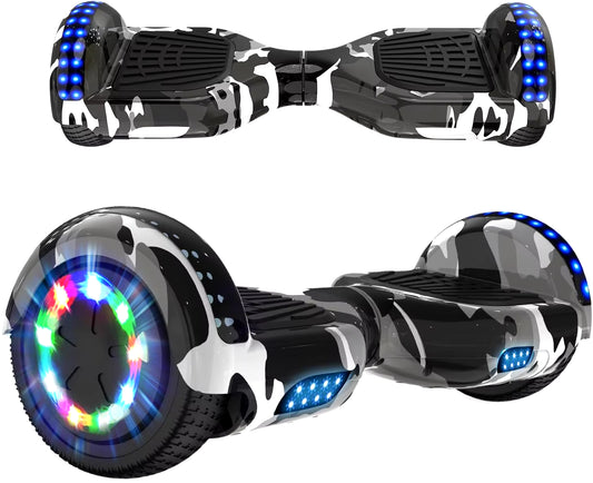 Hoverboards for Kids and Adults 6.5 Inch, Segways with Bluetooth - Speaker - Colorful LED Lights, Hover Board Gift for Kids