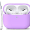 Compatible with Airpods Pro Case with Keychain,Full Protective Silicone Skin Accessories for Women Men Girl Compatible with Apple 2019 Latest Airpods Pro Case,Front LED Visible,Lavender